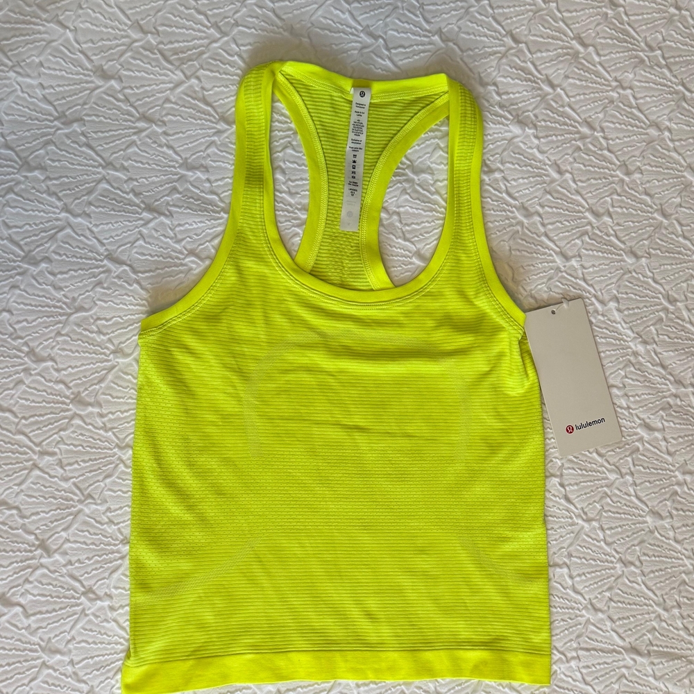 lululemon athletica Vibrant Yellow Tank Top